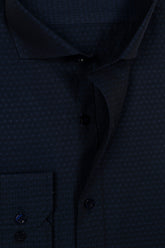 Navy Blue Men's Dress Shirt